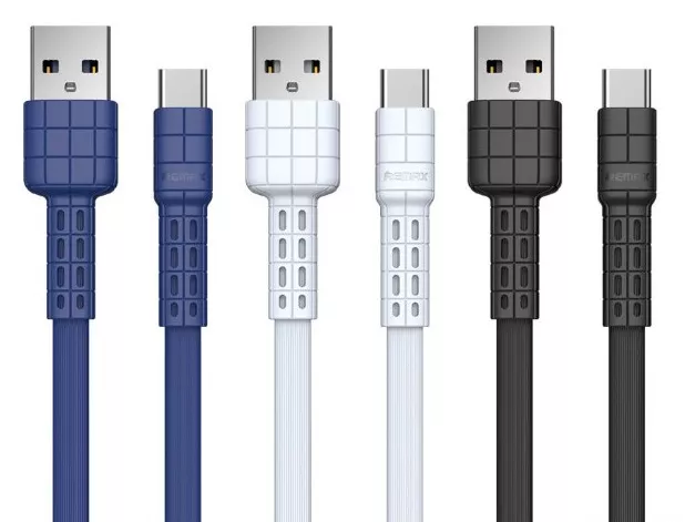 Кабель Remax Armor USB-A - Type-C 12w 2.4a 1м cable White (RC-116a) - фото 2
