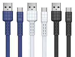 Кабель Remax Armor USB-A - Type-C 12w 2.4a 1м cable White (RC-116a) - миниатюра 2 Кабель Remax Armor USB-A - Type-C 12w 2.4a 1м cable White (RC-116a) - миниатюра 2