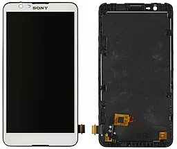 Дисплей Sony Xperia E4 (E2104, E2105, E2114, E2115, E2124) с тачскрином и рамкой, White - фото Дисплей Sony Xperia E4 (E2104, E2105, E2114, E2115, E2124) с тачскрином и рамкой, White