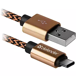 Кабель USB Defender USB09-03T PRO USB Type-C Cable Gold