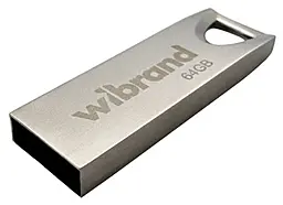 Флешка Wibrand USB 2.0 Taipan 64Gb Silver (WI2.0/TA64U2S)
