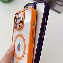 Чехол 1TOUCH Bracket Clear Camera Lens with MagSafe для Apple iPhone 14 Orange - миниатюра 4 Чехол 1TOUCH Bracket Clear Camera Lens with MagSafe для Apple iPhone 14 Orange - миниатюра 4