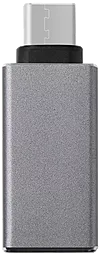 OTG-перехідник Baseus Sharp series Type-C USB 3.1 to USB 3.0 Grey - мініатюра 3
