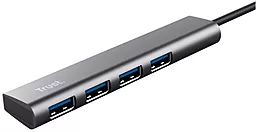 USB хаб Trust Halyx 4-in-1 gray