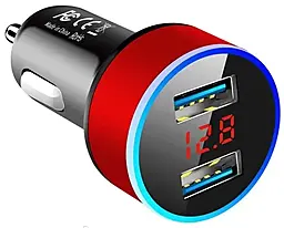 Автомобильное зарядное устройство Hyundai HY-36 2.4a 2xUSB-A ports car charger red - фото Автомобильное зарядное устройство Hyundai HY-36 2.4a 2xUSB-A ports car charger red