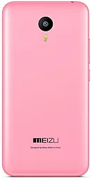 Задняя крышка корпуса Meizu M2 Note со стеклом камеры Original Pink