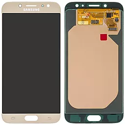 Дисплей Samsung Galaxy J7 J730 2017 з тачскріном, (OLED), Gold