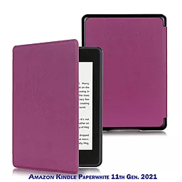 Чехол для планшета BeCover Smart Case для Amazon Kindle Paperwhite 11th Gen. 2021 Purple (707206) - фото Чехол для планшета BeCover Smart Case для Amazon Kindle Paperwhite 11th Gen. 2021 Purple (707206)
