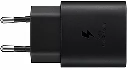 Сетевое зарядное устройство с быстрой зарядкой Samsung 25W PD3.0 Type-C Charger OEM Black - миниатюра 2