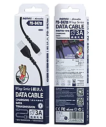 Кабель USB Proda PD-B47a Type-C Cable Black - миниатюра 3