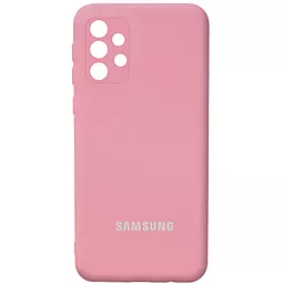 Чохол Epik Silicone Cover Full Camera (AA) для Samsung Galaxy A32 4G Рожевий / Pink