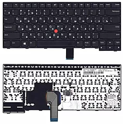 Клавиатура для ноутбука Lenovo Thinkpad E470 E475 с указателем Black