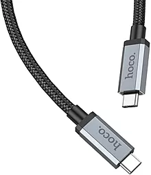 Кабель USB PD Hoco US06 USB 3.2 100W 4K 60Hz 2M USB Type-C - Type-C Cable Black - миниатюра 4