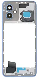 Рамка корпуса Motorola Moto G14 со стеклом камеры Sky Blue - фото Рамка корпуса Motorola Moto G14 со стеклом камеры Sky Blue