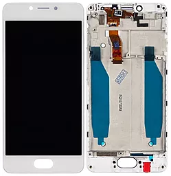 Дисплей Meizu A5, M5c (M710) з тачскріном і рамкою, оригінал,  White
