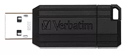 Флешка Verbatim Pin Stripe 32Gb (49064) Black - фото Флешка Verbatim Pin Stripe 32Gb (49064) Black