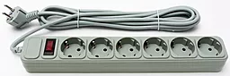 Сетевой фильтр (удлинитель) PrologiX 6 розеток 4.5м cерый (PRS-075P6-45G) - фото Сетевой фильтр (удлинитель) PrologiX 6 розеток 4.5м cерый (PRS-075P6-45G)