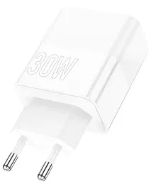 Сетевое зарядное устройство Borofone BA75A Powerful 30W 3.4A PD+QC3.0 White - миниатюра 3