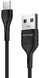 Кабель Grand-X USB-A - Type-C 15w 3a 1.2м cable Black (PC-03B) - фото Кабель Grand-X USB-A - Type-C 15w 3a 1.2м cable Black (PC-03B)