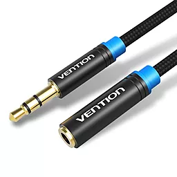 Аудио удлинитель Vention AUX mini Jack 3.5 mm M/F 2 м Сable black (VAB-B06-B200-M)