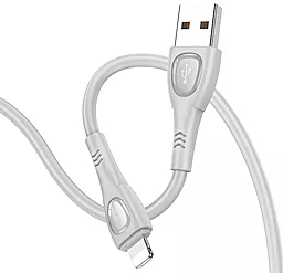 Кабель Borofone BX98 Superior USB-A - Lightning 12w 2.4a 1м cable Gray - миниатюра 2