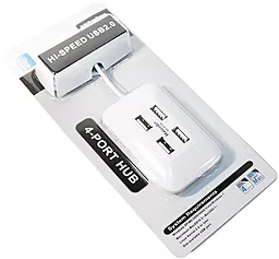 USB хаб (концентратор) Atcom TD004 4хUSB2.0 White (10722)
