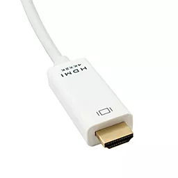 Видеокабель ExtraDigital DisplayPort 1.2 - HDMI v.2.0 2m (KBD1669) white - миниатюра 5