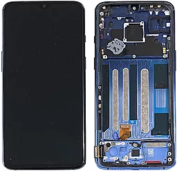 Дисплей OnePlus 7 (GM1900, GM1901, GM1903, GM1905) з тачскріном і рамкою, оригінал, Blue
