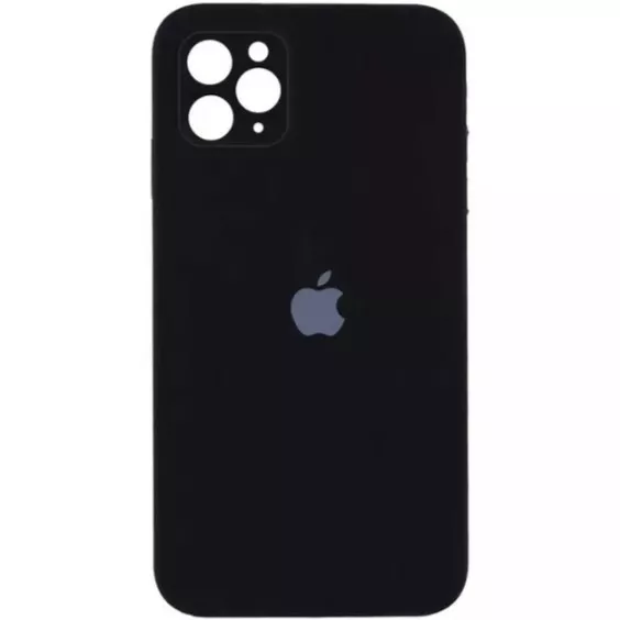 Чохол Silicone Case Full Camera для Apple iPhone 12 Pro Max Black - фото 1