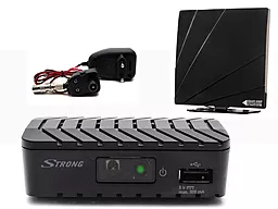 Комплект цифрового ТВ Strong SRT 8203 + Антенна Kvant-Efir + Блок питания