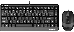 Комплект (клавиатура+мышка) A4Tech Fstyler F1110 Grey - фото Комплект (клавиатура+мышка) A4Tech Fstyler F1110 Grey