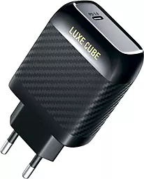 Сетевое зарядное устройство с быстрой зарядкой Luxe Cube Dynamic 18W 1USB-Cх3A Black (4446689880896) - фото Сетевое зарядное устройство с быстрой зарядкой Luxe Cube Dynamic 18W 1USB-Cх3A Black (4446689880896)