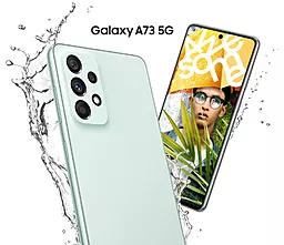 Смартфон Samsung Galaxy A73 5G 6/128Gb Light Green (SM-A736BLGDSEK) - миниатюра 6