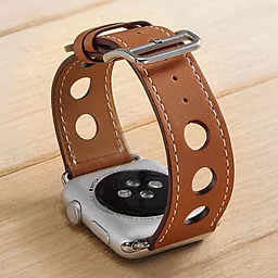 Ремешок для часов COTEetCI W15 Leather для Apple Watch 42/44/45/49mm Brown (WH5221-KR) - миниатюра 2