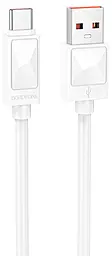 Кабель Borofone BX109 Joy USB-A - Type-C 25w 5a 1м cable White - фото Кабель Borofone BX109 Joy USB-A - Type-C 25w 5a 1м cable White