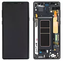 Дисплей Samsung Galaxy Note 9 N960 с тачскрином и рамкой, оригинал, Black