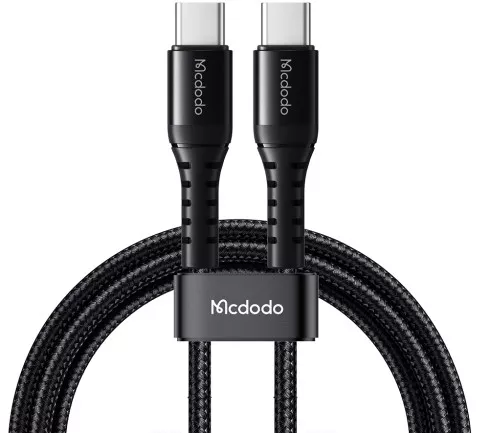 Кабель McDodo USB Type-C - Type-C 60w 3a 1м PD cable Black (CA-5641) - фото 3