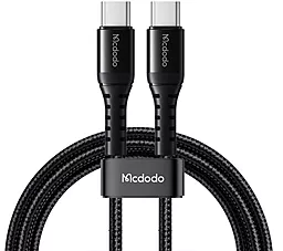 Кабель McDodo USB Type-C - Type-C 60w 3a 1м PD cable Black (CA-5641) - мініатюра 3 Кабель McDodo USB Type-C - Type-C 60w 3a 1м PD cable Black (CA-5641) - мініатюра 3