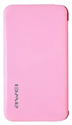 Повербанк Awei P10K 6000 mAh Pink - фото Повербанк Awei P10K 6000 mAh Pink