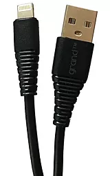 Кабель Grand GC-C01 USB-A - Lightning 12w 2.4a 1м cable Black - фото Кабель Grand GC-C01 USB-A - Lightning 12w 2.4a 1м cable Black