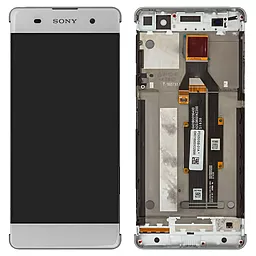 Дисплей Sony Xperia XA (F3111, F3112, F3113, F3115, F3116) з тачскріном і рамкою, оригінал, White