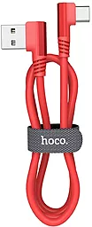 Кабель Hoco U83 Puissant Silicone USB-A - Type-C 15w 3a 1м cable Red - мініатюра 2 Кабель Hoco U83 Puissant Silicone USB-A - Type-C 15w 3a 1м cable Red - мініатюра 2