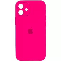 Чохол Silicone Case Full Camera для Apple IPhone 12  Barbie Pink