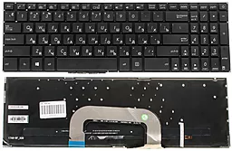 Клавіатура для ноутбуку Asus X705 series з підсвіткою клавіш без рамки Black