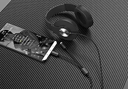 Аудіо кабель Hoco UPA23 AUX mini jack 3.5мм - USB Type/Lightning 1 м Cable black - мініатюра 4