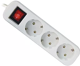 Сетевой фильтр (удлинитель) Defender S330 Switch 3м, 3 розетки, с выключателем белый (99234) - фото Сетевой фильтр (удлинитель) Defender S330 Switch 3м, 3 розетки, с выключателем белый (99234)