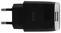 Сетевое зарядное устройство Hoco C73A 2.4a 2xUSB-A ports charger + Lightning cable black - миниатюра 2 Сетевое зарядное устройство Hoco C73A 2.4a 2xUSB-A ports charger + Lightning cable black - миниатюра 2