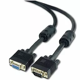 Видеокабель Cablexpert VGA > VGA HD15M/HD15F, premium, 10м, черный (CC-PPVGAX-10M-B)