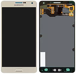Дисплей Samsung Galaxy A7 A700 2015 с тачскрином, (TFT), Gold