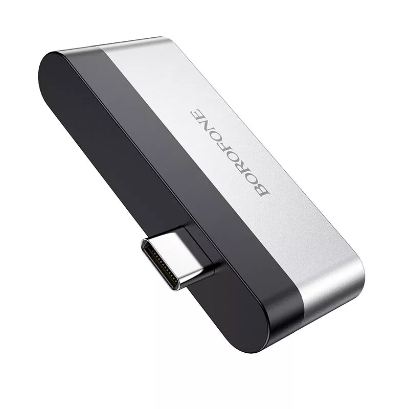 USB Type-C хаб Borofone DH1 USB3.0 2xUSB2.0 - фото 3
